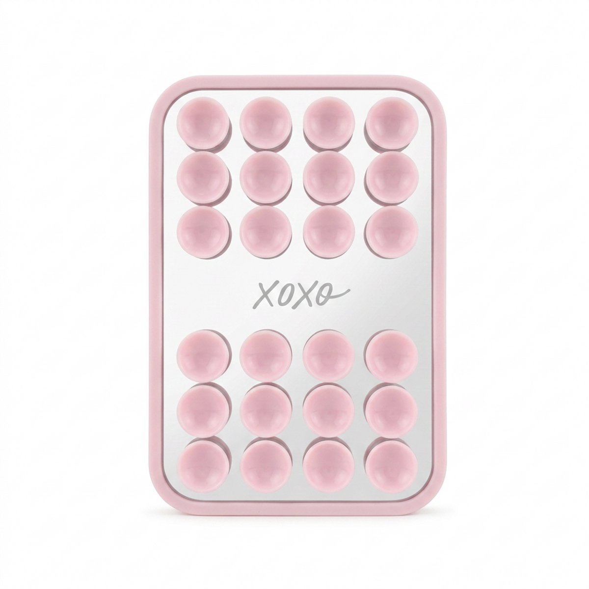 xoxo Wildhearts telefoonsticker - Stick On Me Mirror - Light Pink - Selfiesticker Tiktok - Zuignap telefoonhoes telefoon sticker - Sticky sticker - Spiegel - Mirror - Telefoonhouder - Vierkant - Lichtroze