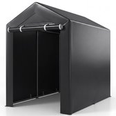 COSTWAY tuinhuis, garagetent met oprolbare ritsdeur, 180 x 120 x 167 cm