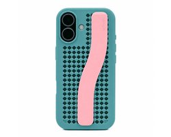 Callbuddy Hoesje met Strap geschikt voor Apple iPhone 17 - Miami Vice