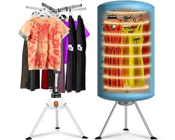 Wasdroger 15 kg – Draagbare Kledingdroger – 1000W – Timer 180 Min – 2 Ventilatiestanden – 65°C