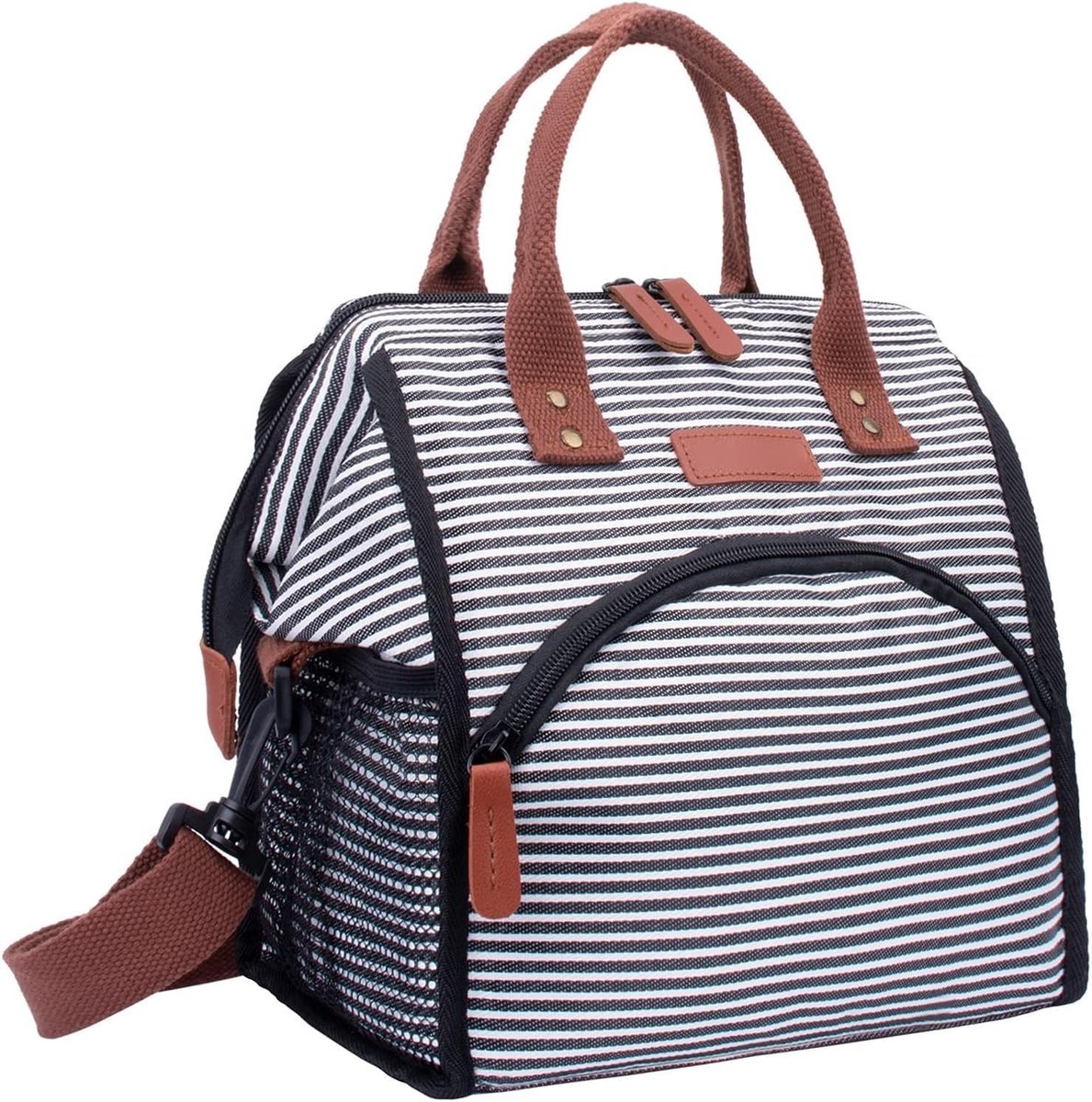 Koeltas - Strepen - 31 x 18,5 x 30 cm - Waterdicht en Lekvrij - Voor Picknicks en Barbecues