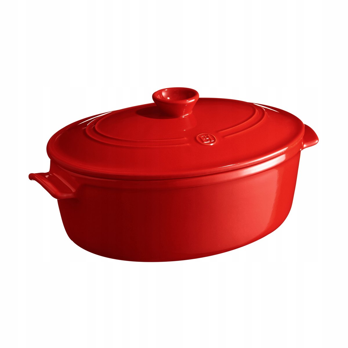Ovale Keramiek Stoofpan 6L - Rood