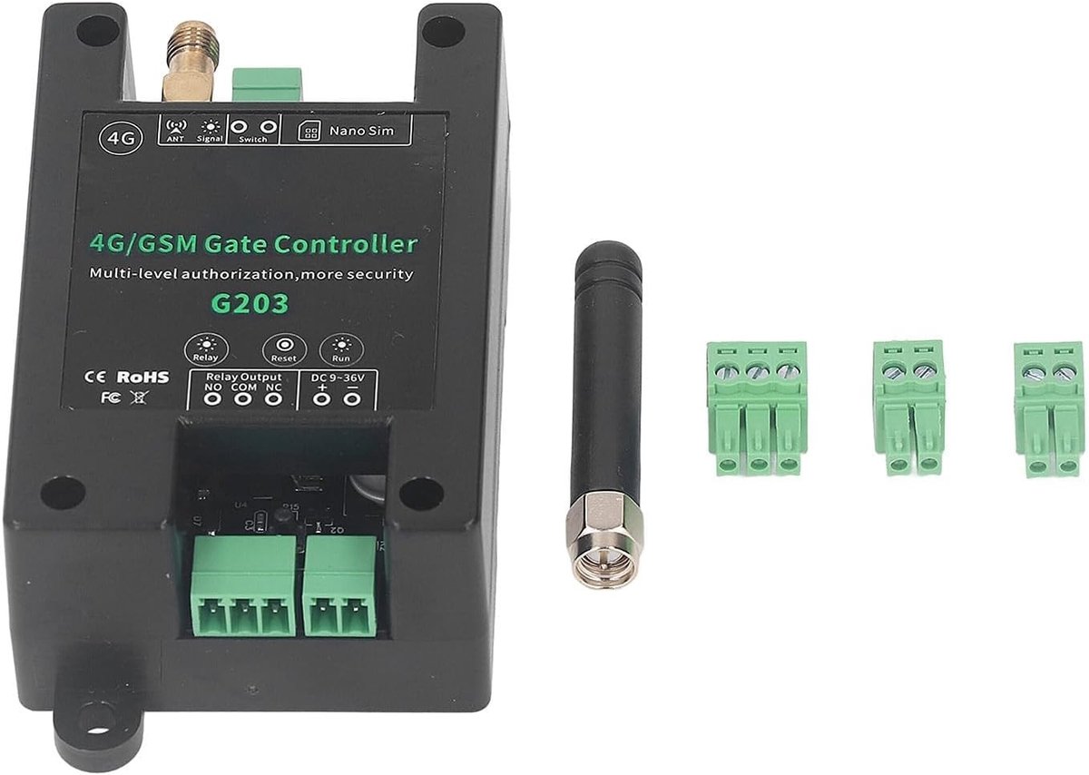 GSM Port Opener voor Garage Deur - Draadloze 4G Remote Switch met Herstartfunctie en DC9V-36V Ondersteuning voor Toegang op Afstand