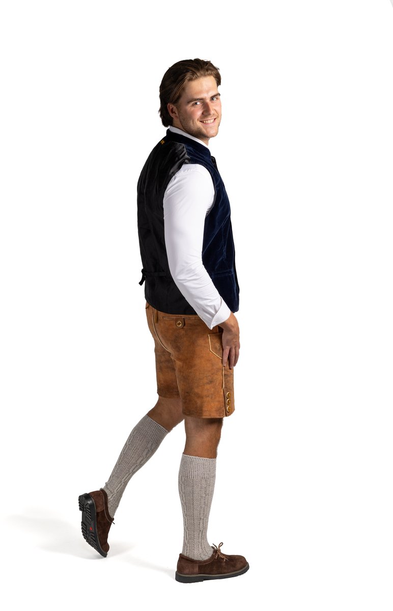 SAMEX Alex - Heren Trachtenvest - Oktoberfest Gilet - Blauw