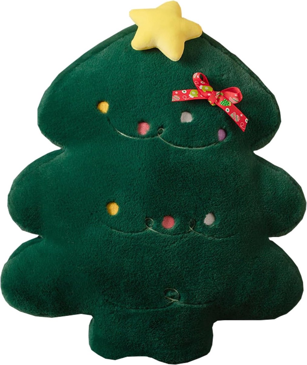 Kerstkussen in de vorm van een gingerbread man - 45 cm 3D kussen voor bank en decoratie, perfect voor de feestdagen