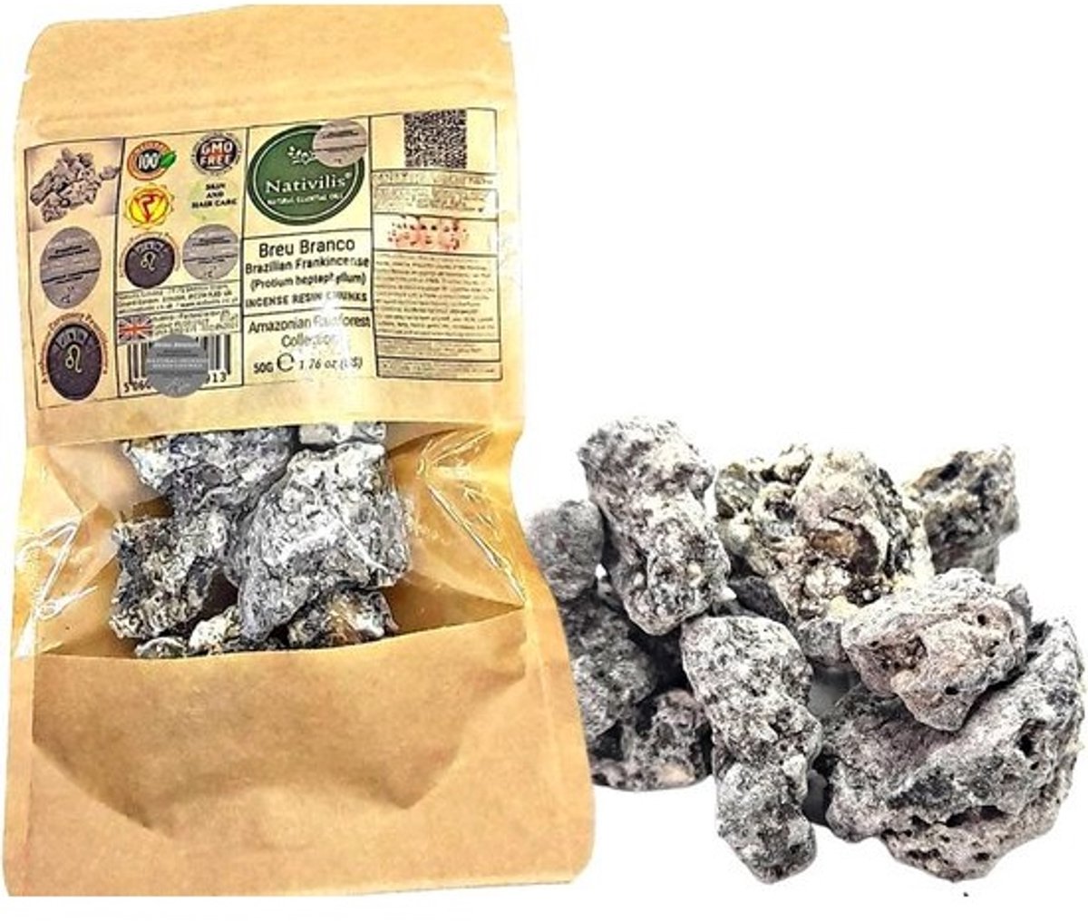 Natuurlijke Braziliaanse Wierookhars Chunks voor Ademhaling en Harsbranden