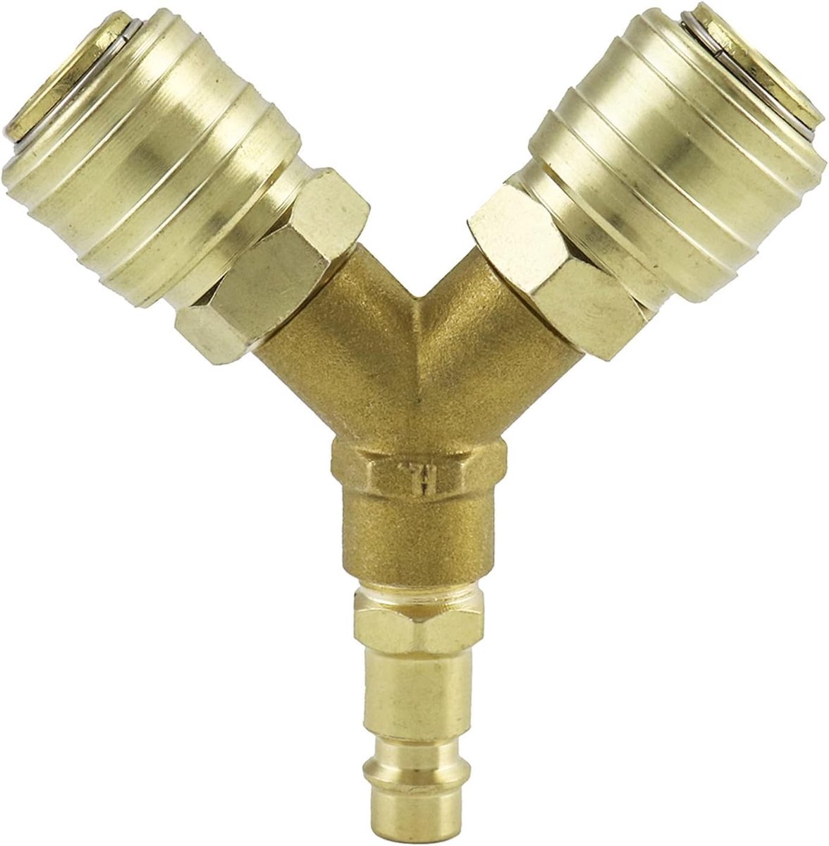 pneumatische verdeler, 2-weg 1/4 inch AG NW7.2 voor compressor, pneumatisch gereedschap en luchtleidingcollector