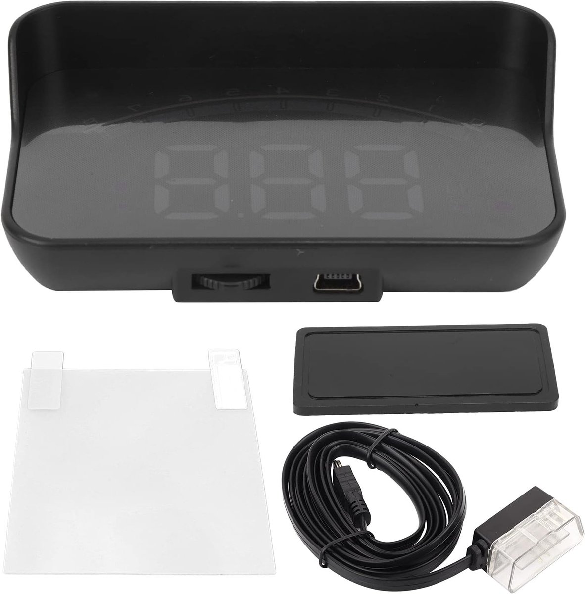 Auto Head Up Display High Definition HUD Voorruit Projector Overspeed Beveiligingsalarm,snelheidsmeter