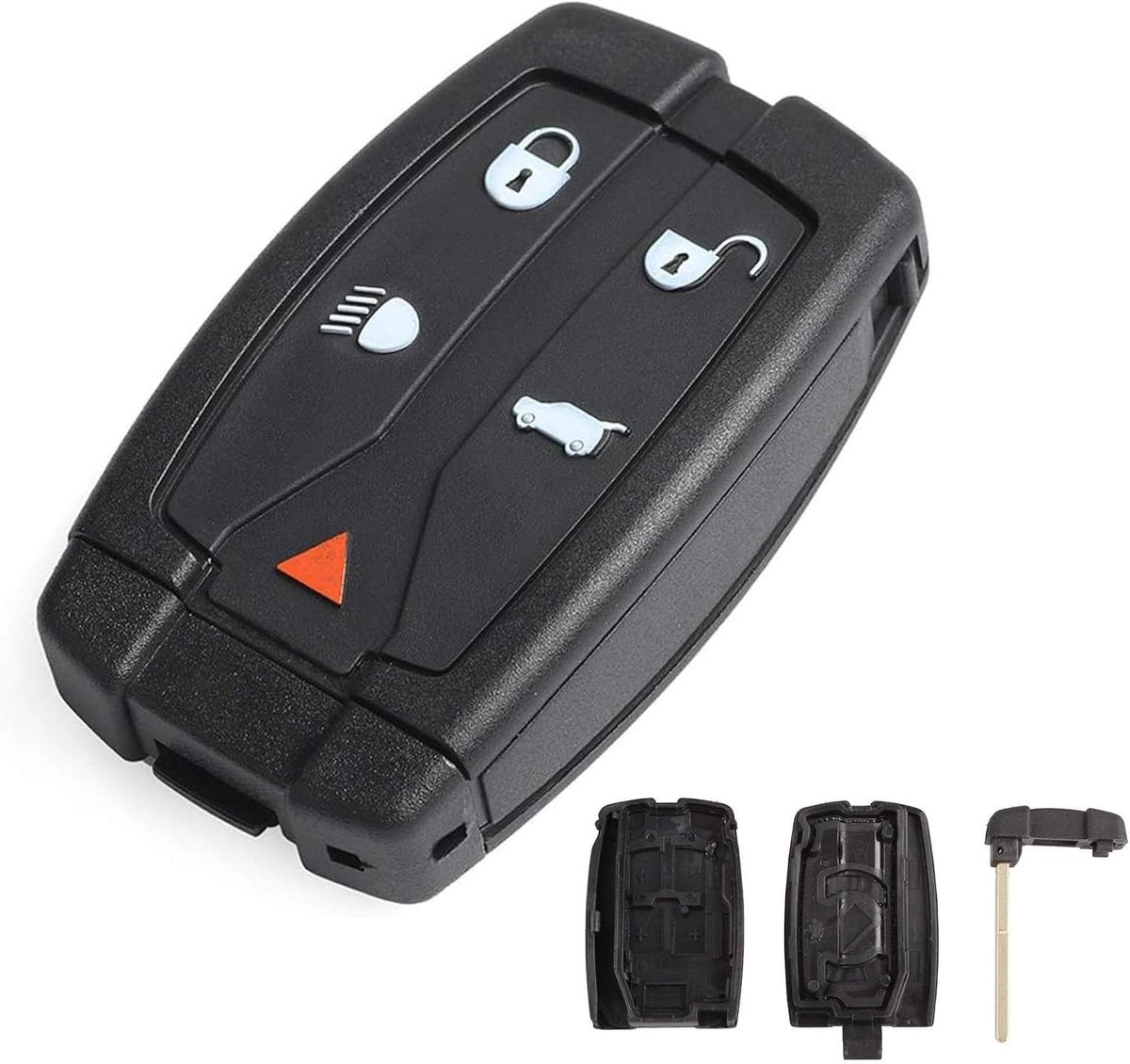 Afstandsbedieningen Sleutelhanger Vervangingen voor Freelander Afstandsbediening Autosleutel Shell Case met ongesneden mes voor Freelander 2 2006-2015