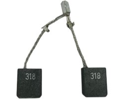 2 x Trade-Shop koolborstels motorkoolborstels 6 x 12,5 x 15 mm compatibel met Metabo 600408420 600410420 600418420 600428420 600432420 60046420 600465420 6004654420 20