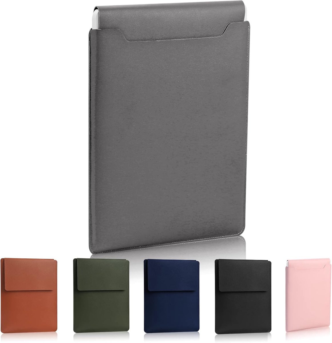 13,3-14" laptophoes, gewatteerde laptoptas, dunne draagbare, veelzijdige laptoptas Compatibel met laptop 2022 Pro 14 inch/2015 Pro 13,3 inch/2015 Air 13,3 inch, donkergrijs