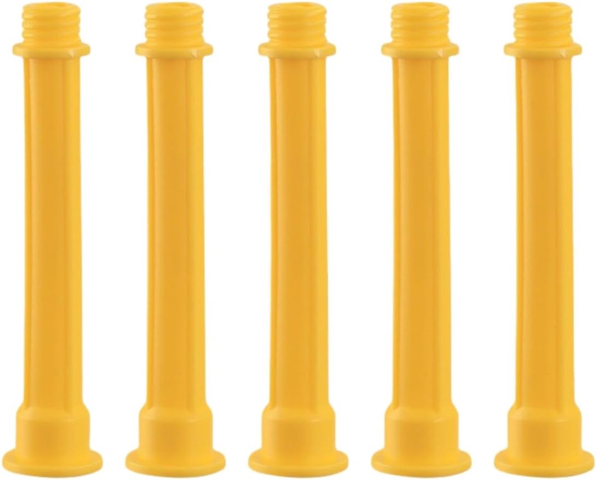 5 stuks glazen mondstukken, afdichtingsverlenging, mondapplicator schuine kit, accessoires punt, buisdop, siliconen spuitmonden, afdichtmondstukken, vervanging (dunne verlenging (10 cm lang))