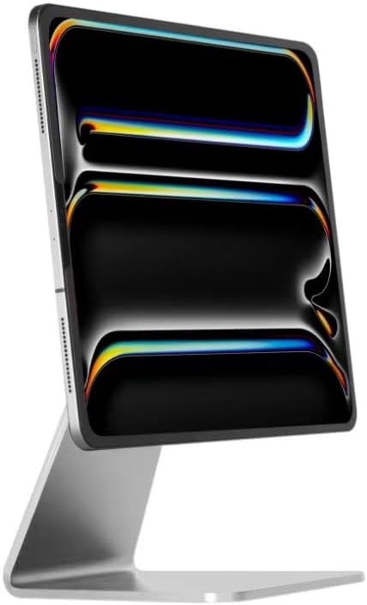 Tablethouder voor iPad Pro - Verstelbare magnetische montagebeugel voor Apple iPad Pro 12,9" 3e/4e/5e/6e generatie - Zilver