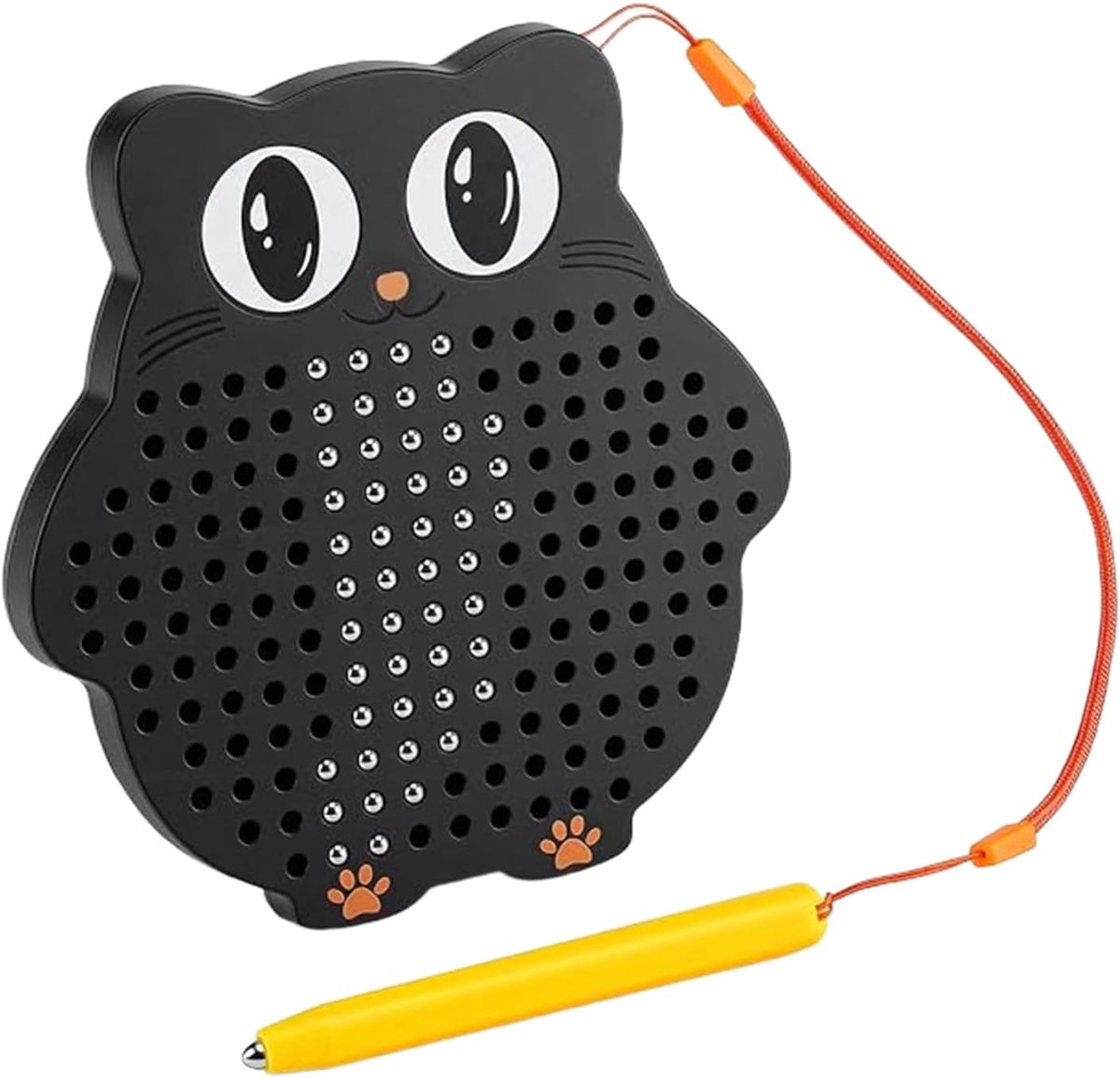 Magnetisch whiteboard voor kinderen met stalen ballen, draagbaar tekenbord in uilvorm, creatief educatief spel, cadeau voor kinderen jaar