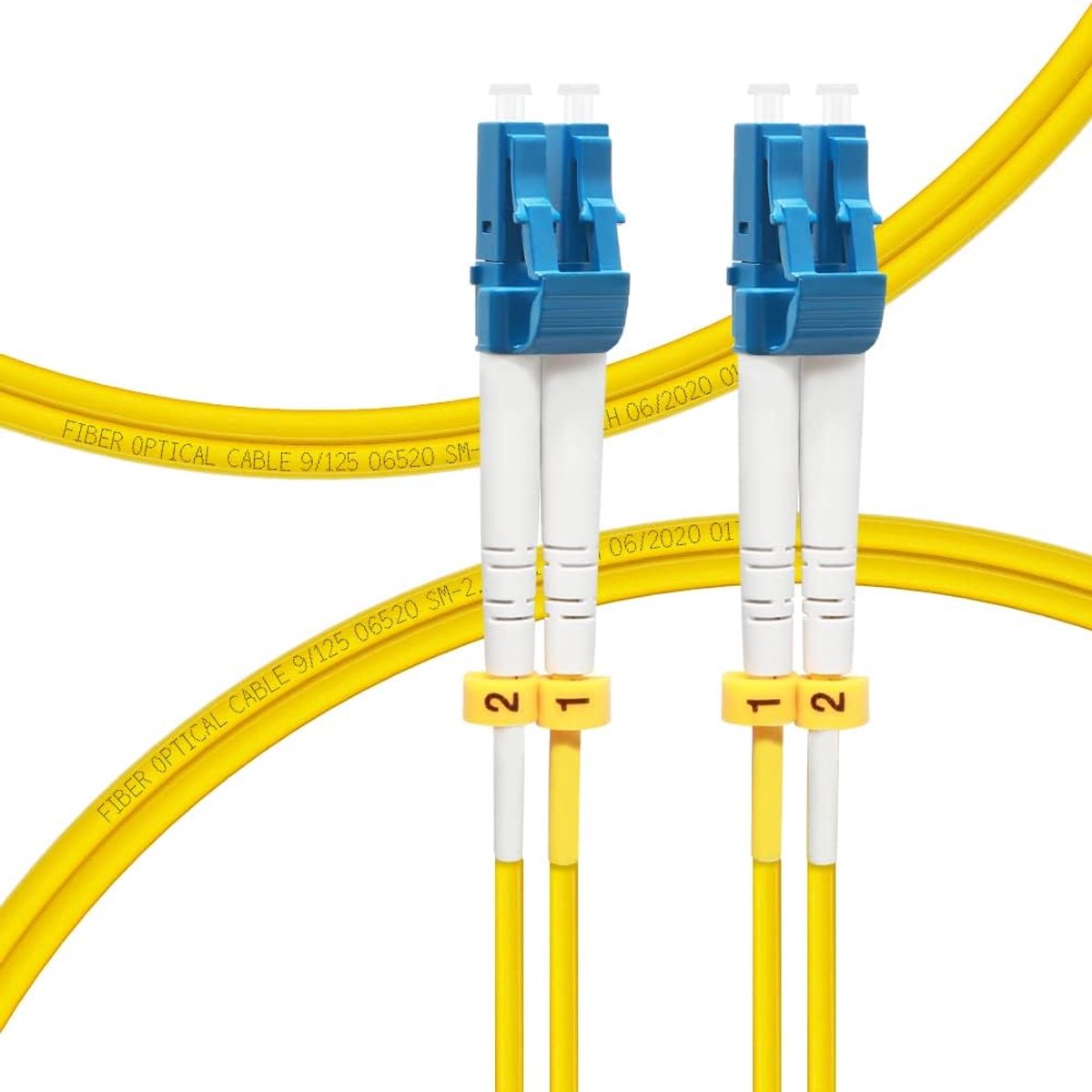 75M OS2 LC naar LC LWL glasvezel patchkabel | Lengteopties: 0,2m-200m, 1G/10GB singlemode duplex, 9/125um SMF-kabel LSZH 75 meter