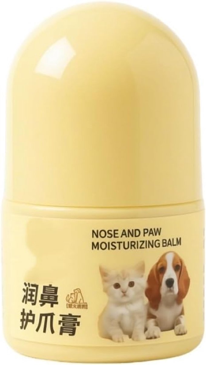 Pootbalsem voor honden, 30 g, zachte balsem voor huidrimpels, natuurlijke bescherming en verzorgingsbalsem voor honden, pootbalsem voor droge, gebarsten ballen en neus, snelle absorptie