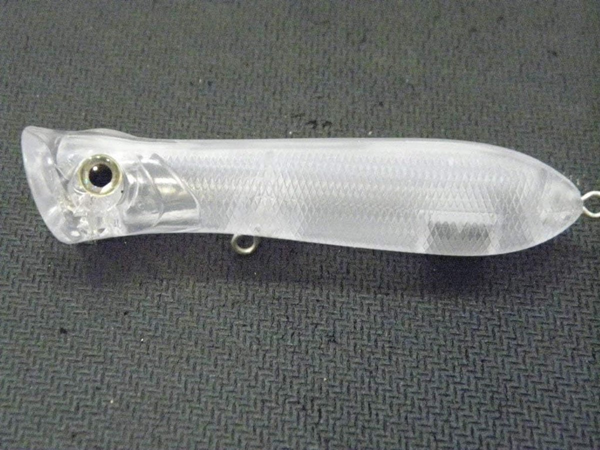 10 Lege Ongeverfde Minnow Topwater Popper Vissen Lokt Met Vrije Ogen UPT683P10