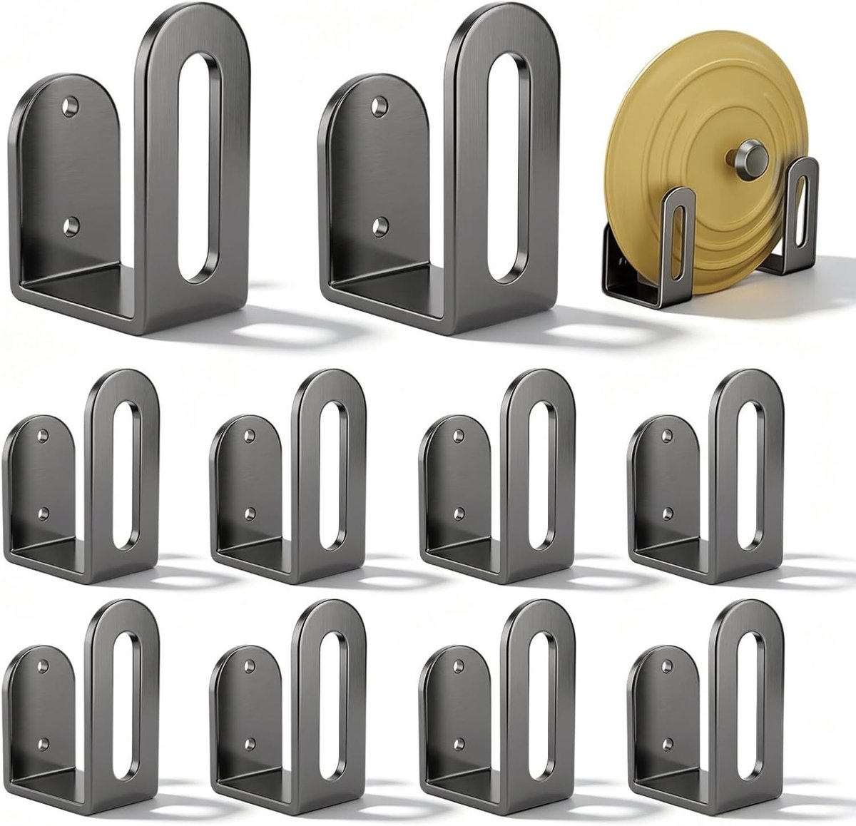 Potdekselhouder muur, voor keuken, 10 stuks