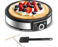 Snailar crêpemaker - 1200 W - plaat 30 cm - zwart