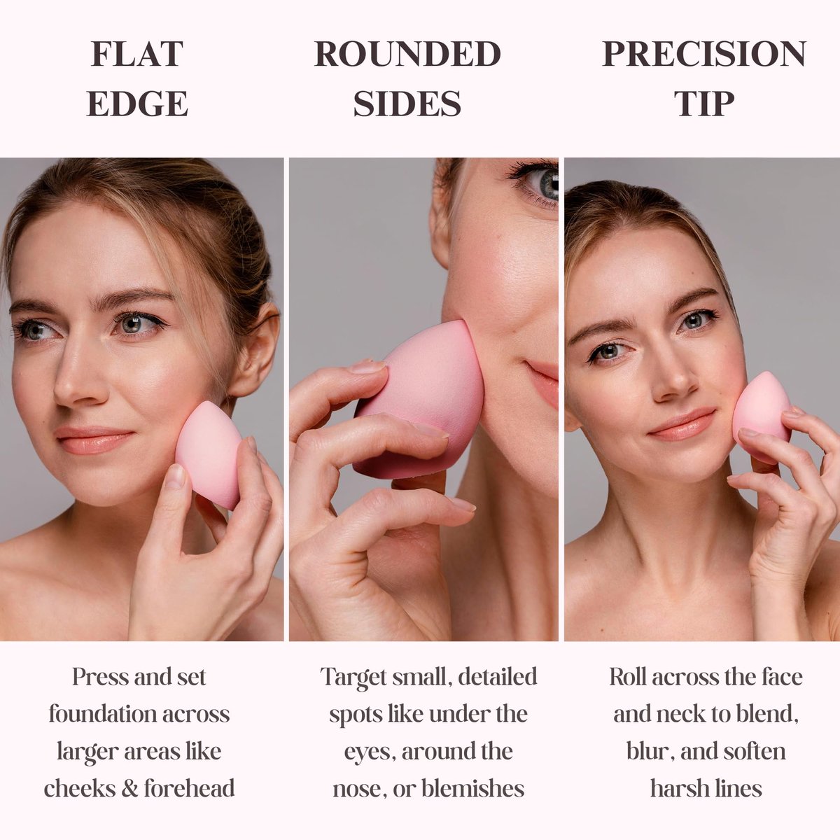 Make-up spons blender – Voor vloeibare & crème foundation – Volledige dekking zonder strepen – Professionele applicator - ShopVlot