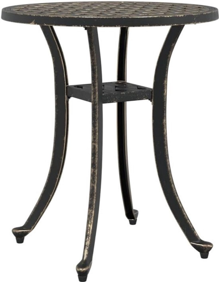 Ronde Tuintafel van Gegoten Aluminium - Diameter 48 cm