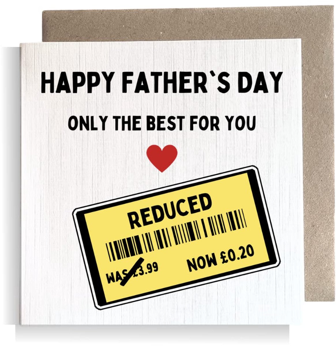 Vaderdag kaart - grappige vierkante kaart - voor papa of opa - leuk cadeau - ShopVlot