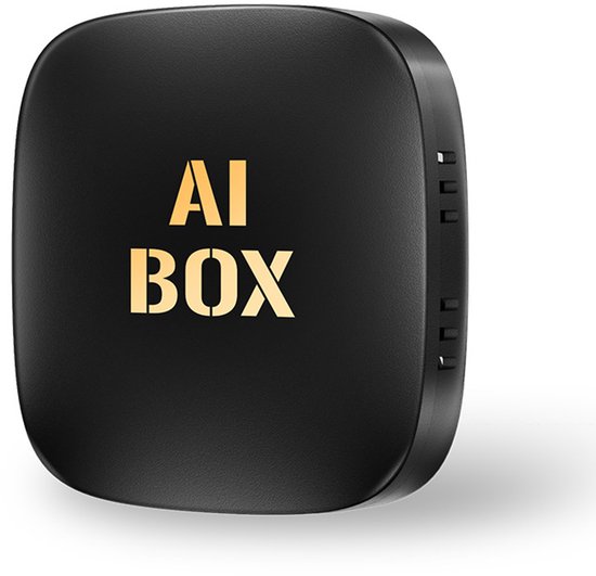 Auto AI Box - Carplay Adapter - Navigatie Streamen - Drie Draadloze Oplossingen - 10x10x2 cm - Zwart