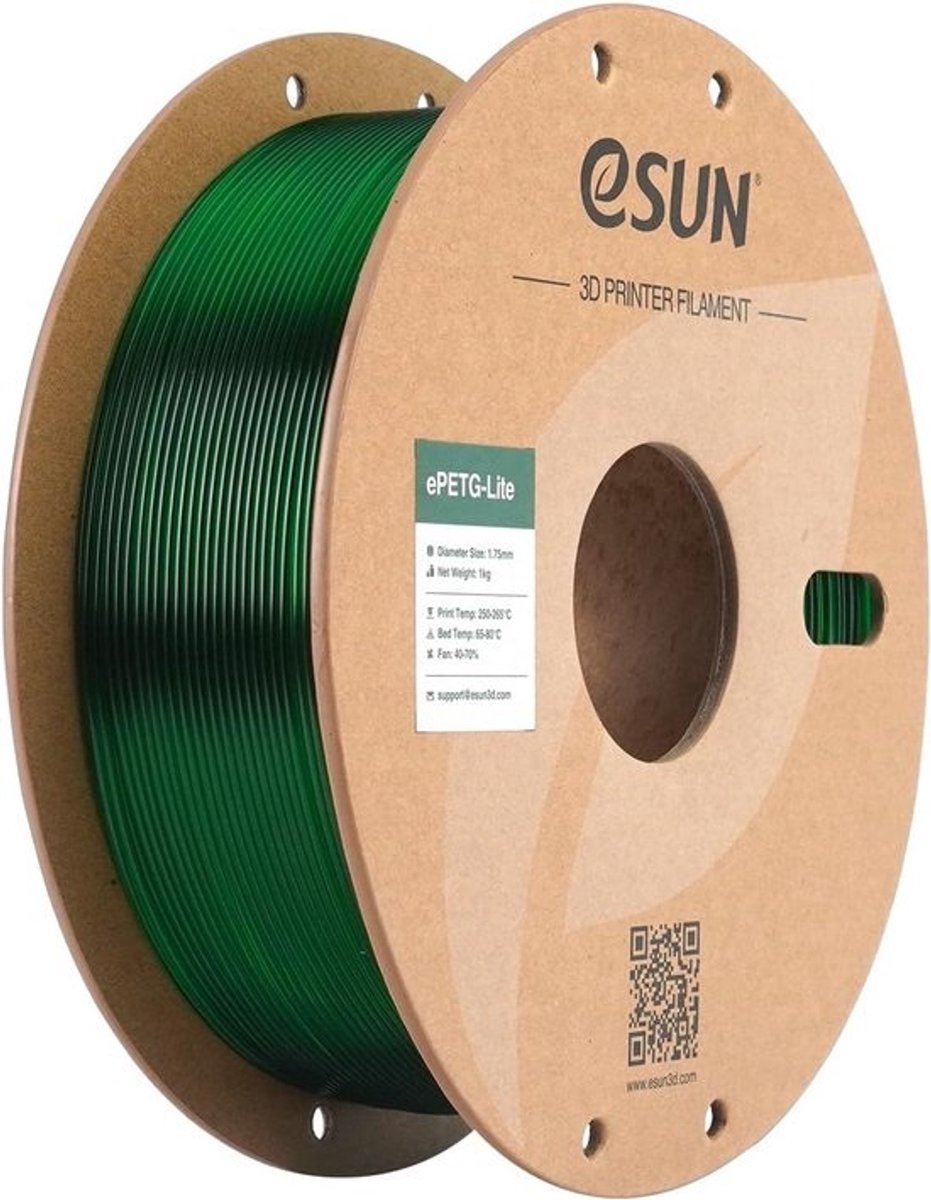 Hoogwaardige PETG Filament 1.75mm voor 3D Printers - 1KG Spoel (Groen)