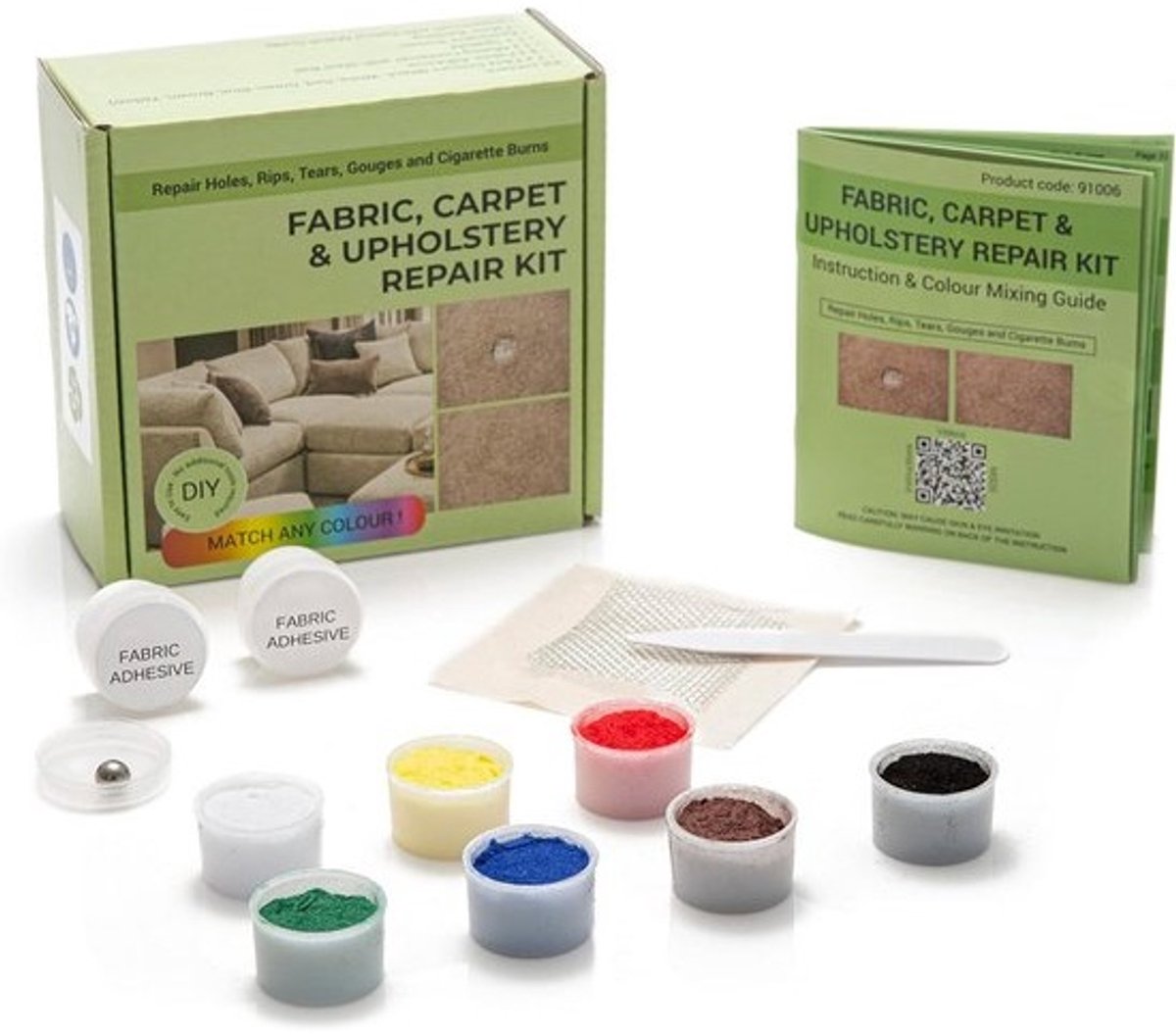 Reparatieset voor Gaten en Scheuren in Stof, Tapijt en Meubels - DIY Herstelkit