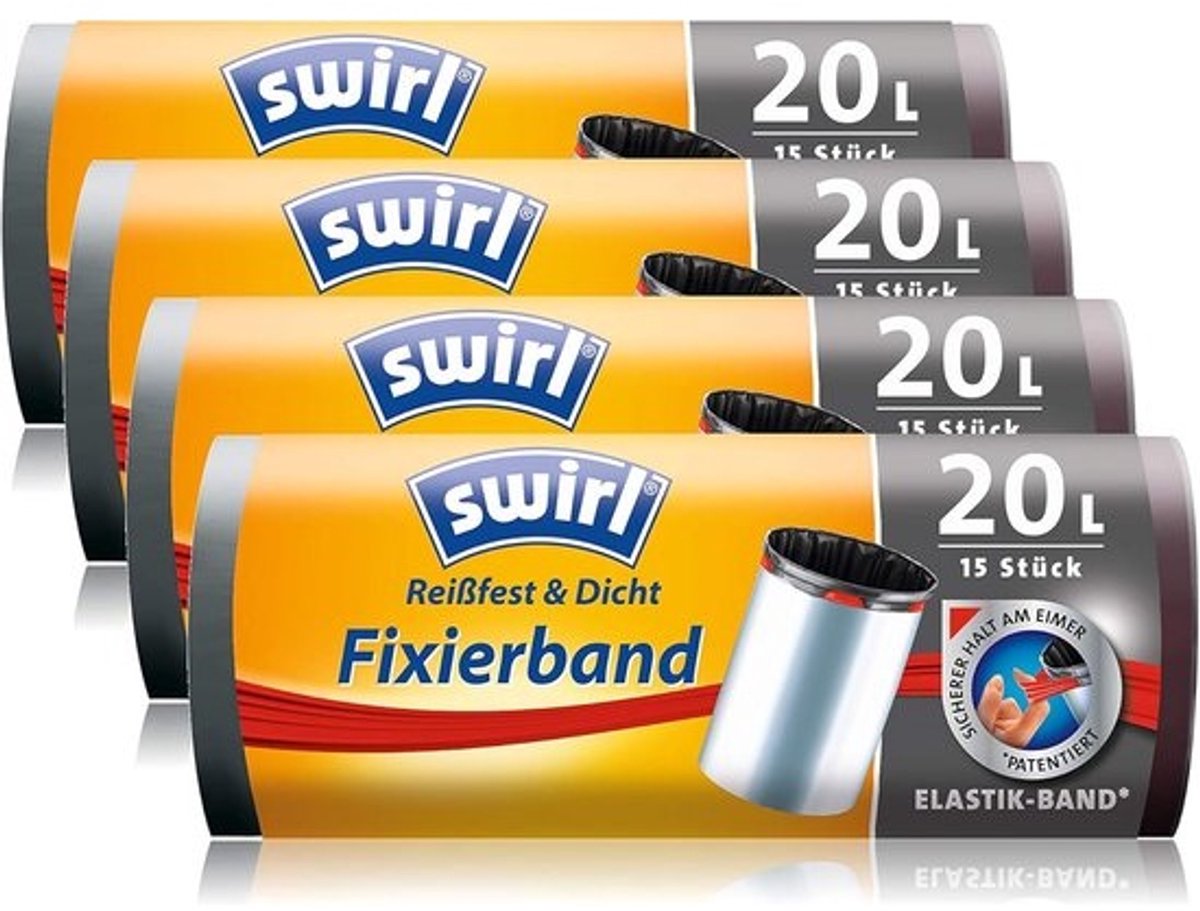 Duurzame Vuilniszak 35 Liter met Bevestigingsband - 40 Stuks