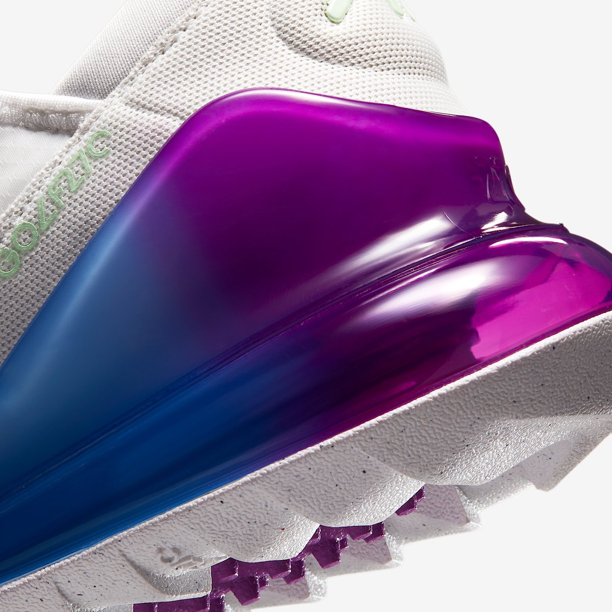 Nike Air Max 270 G NRG Golfschoen – Metallic Summit /Oracle Aqua/Vivid / Air Max Lifestyle Heren Sneakers voor Mannen Wit