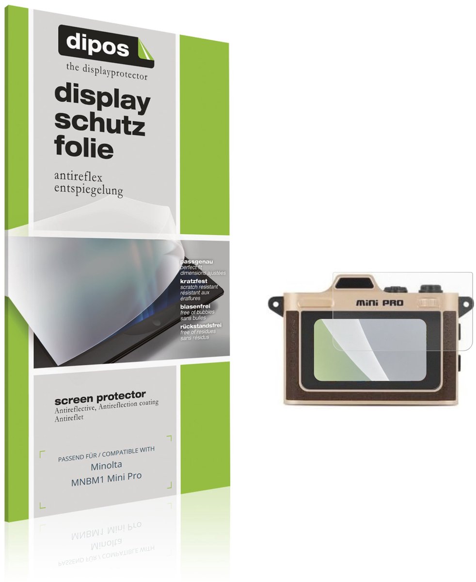 dipos – 4x Matte Beschermfolie geschikt voor Minolta MNBM1 Mini Pro | Krasbestendige & antireflecterende Screenprotector Ultra-Thin