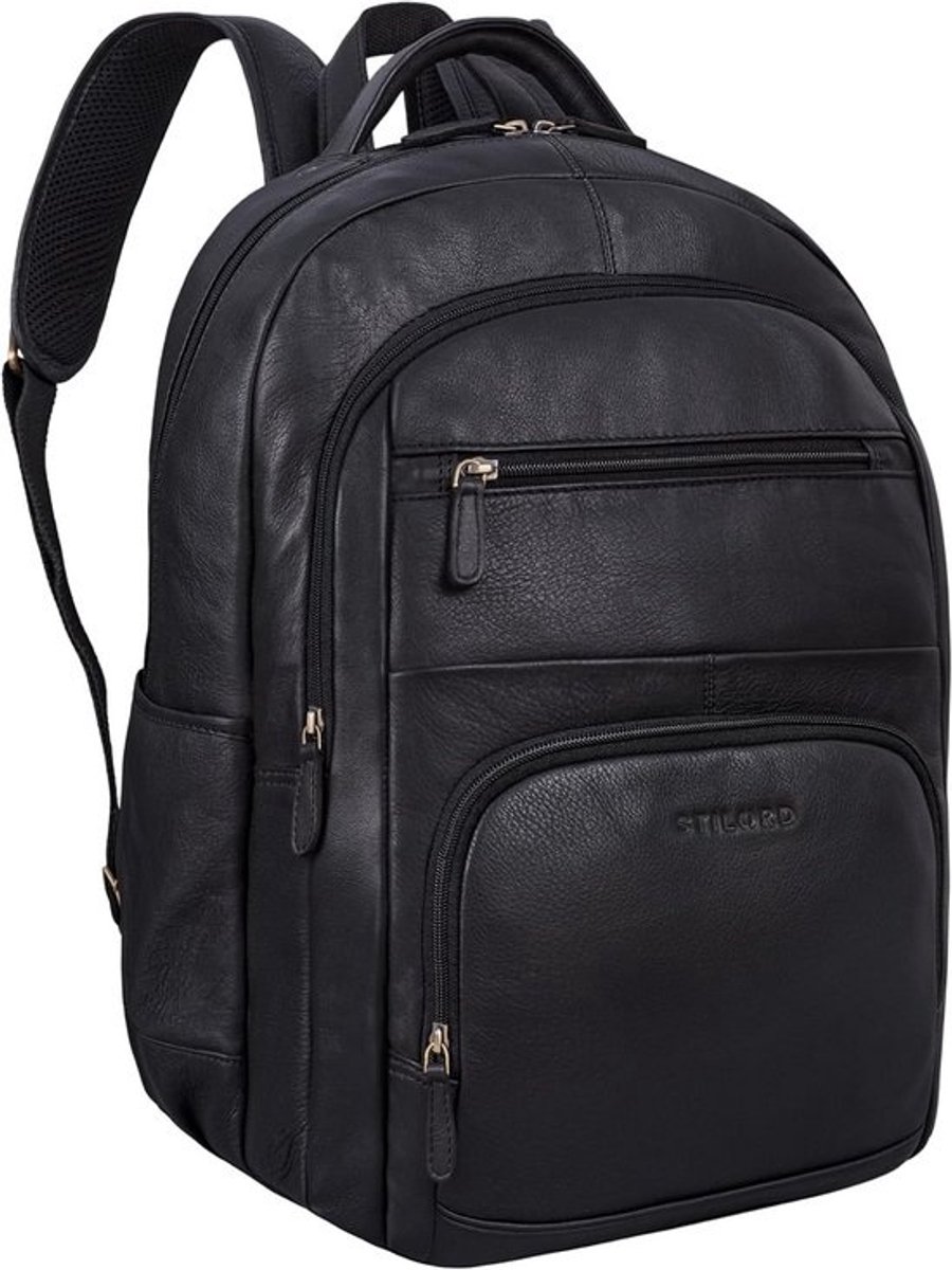Leren Business Rugzak Groot voor Laptop tot 15.6 Inch - Geschikt voor Werk en Reizen