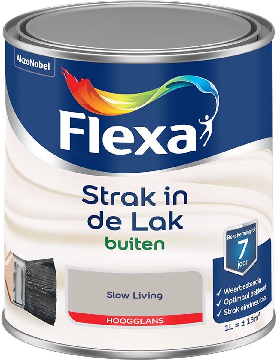 Flexa - Strak In De Lak Buitenlak Hoogglans - Slow Living - 1 L - Kleur Van Het Jaar 2027