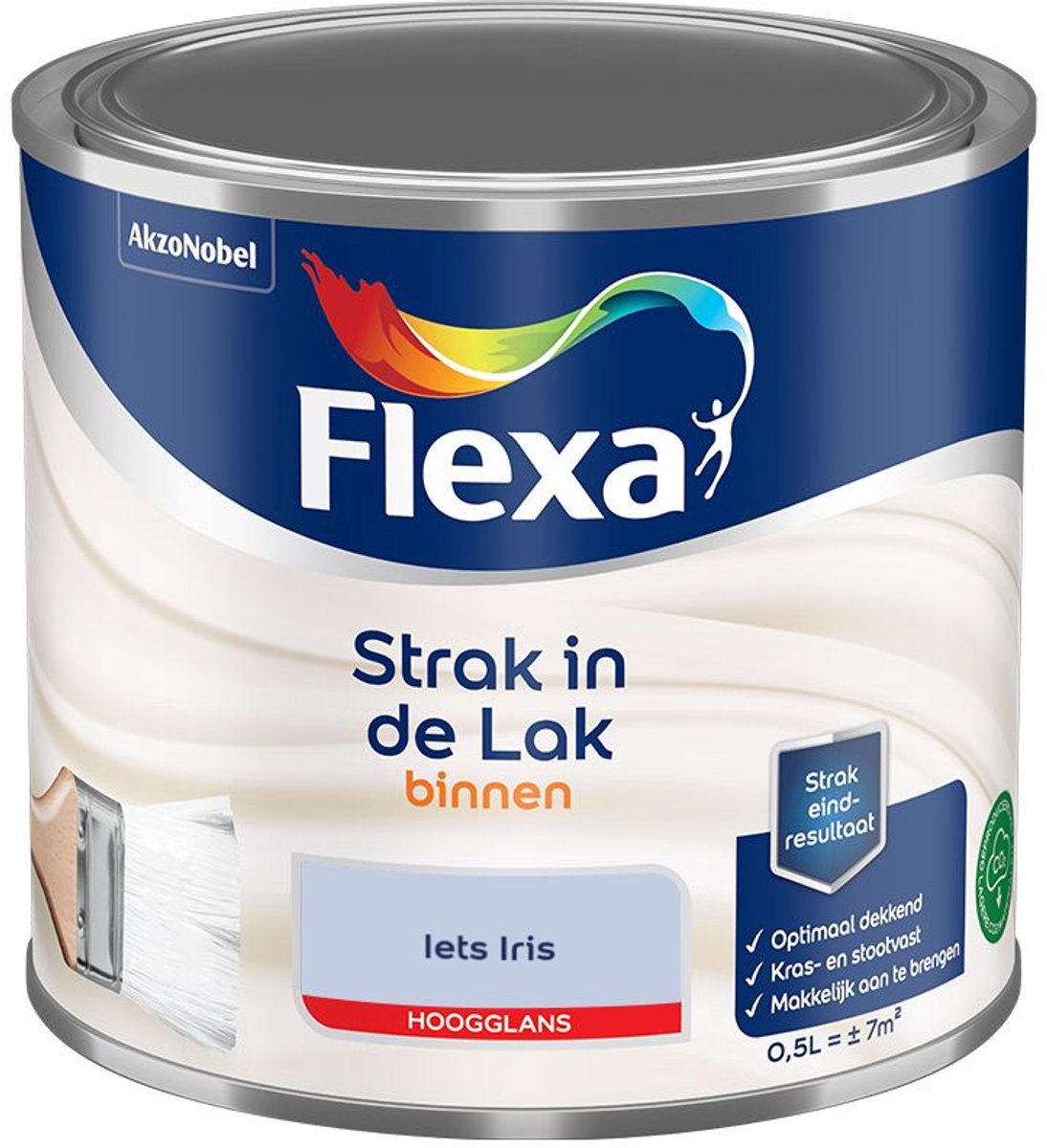 Flexa - Strak In De Lak Binnenlak Hoogglans - Iets Iris - Mengverf - 500 Ml