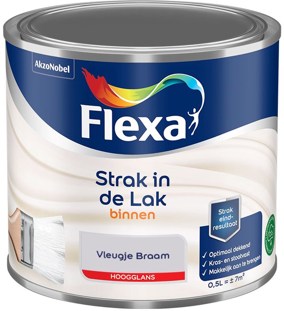 Flexa - Strak In De Lak Binnenlak Hoogglans - Vleugje Braam - Mengverf - 500 Ml