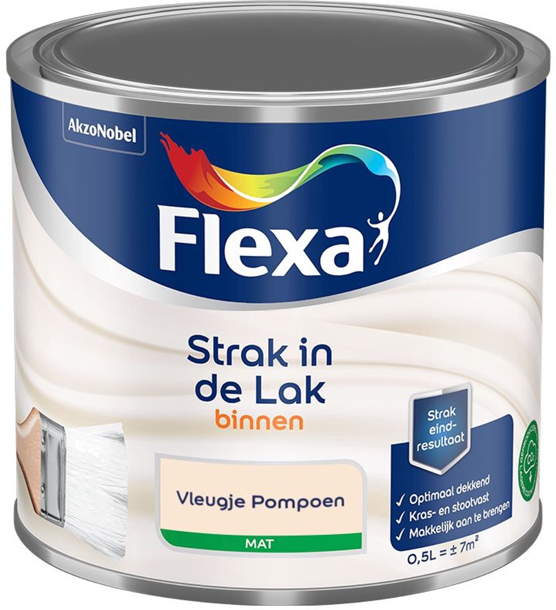 Flexa - Strak In De Lak Binnenlak Mat - Vleugje Pompoen - Mengverf - 500 Ml