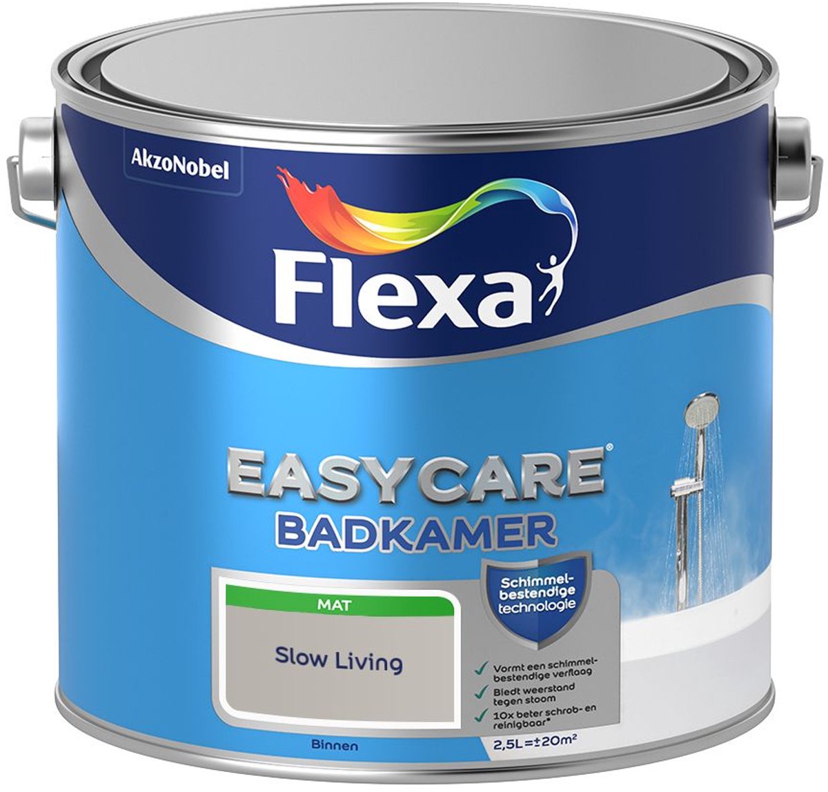 Flexa - Easycare Badkamer - Slow Living - 2,5 L - Kleur Van Het Jaar 2027