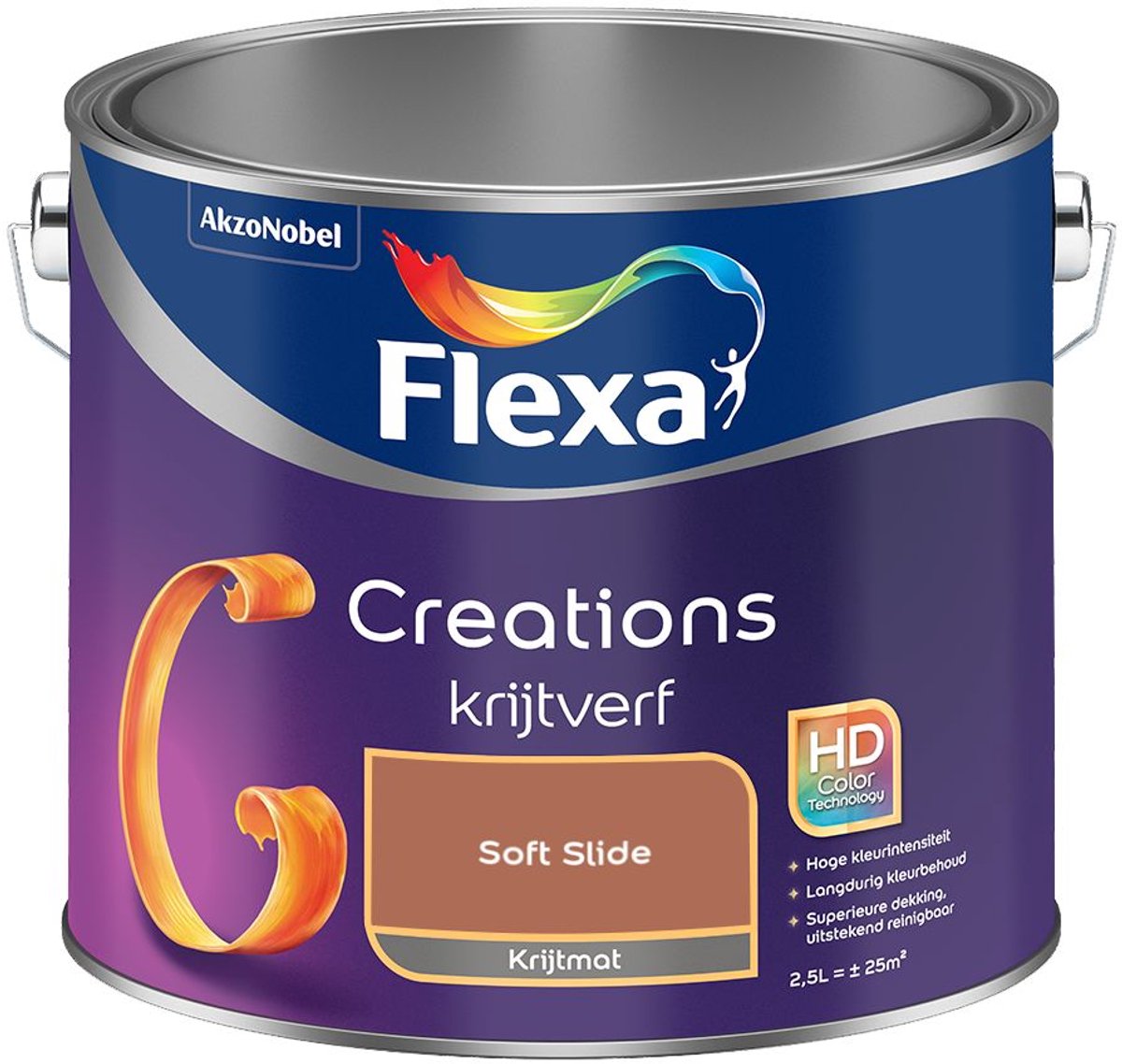 Flexa - Creations Muurverf Krijt - Soft Slide - 2,5 L - Kleur Van Het Jaar 2027