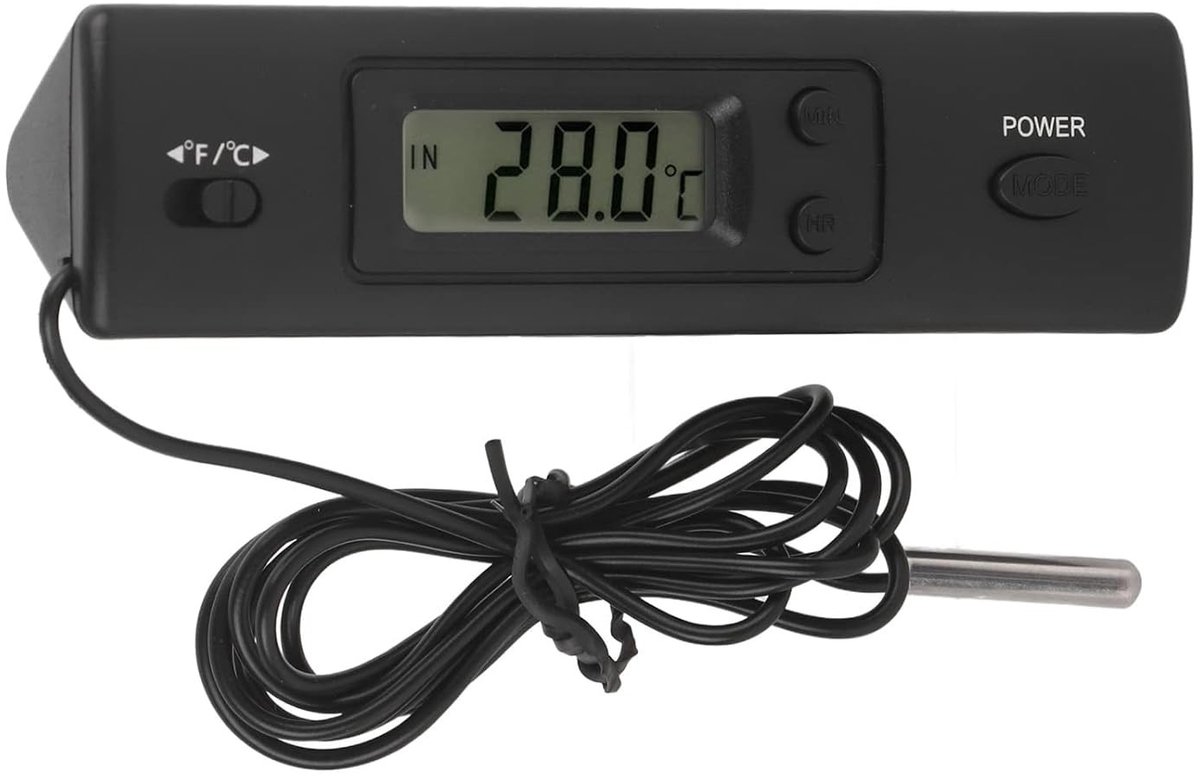 Digitale Temperatuurmeter met LCD Scherm voor Koelkast en Vriesvak - Nauwkeurige Temperatuurweergave en Betrouwbare Metingen