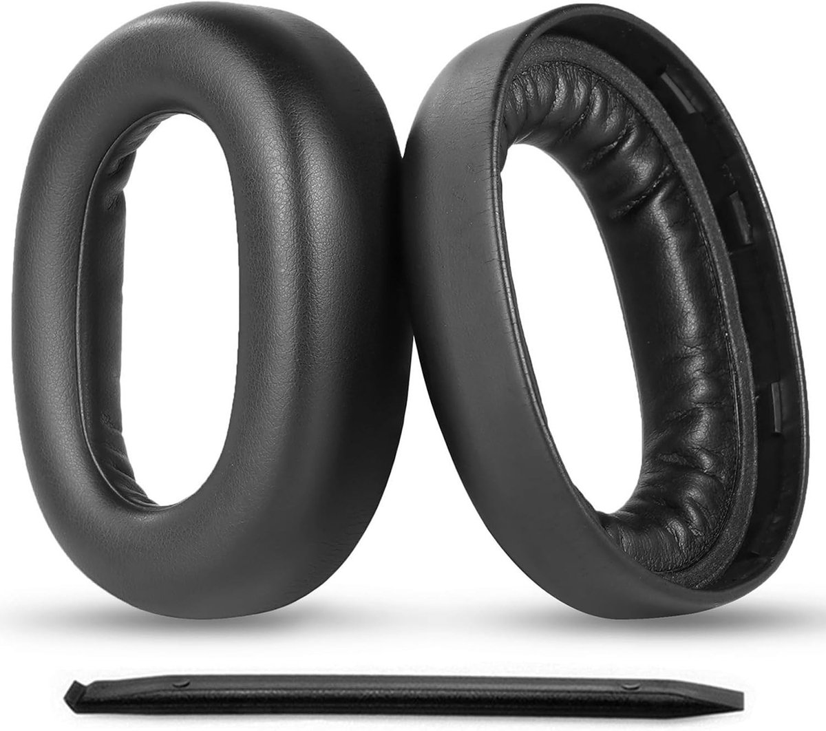 Vervangende Oorkussens voor Headsets met Zacht Ecoline Leer en Geheugenfoam - Geschikt voor Voyager Surround 80 UC en 85, Comfort en Geluidservaring Verbeteren