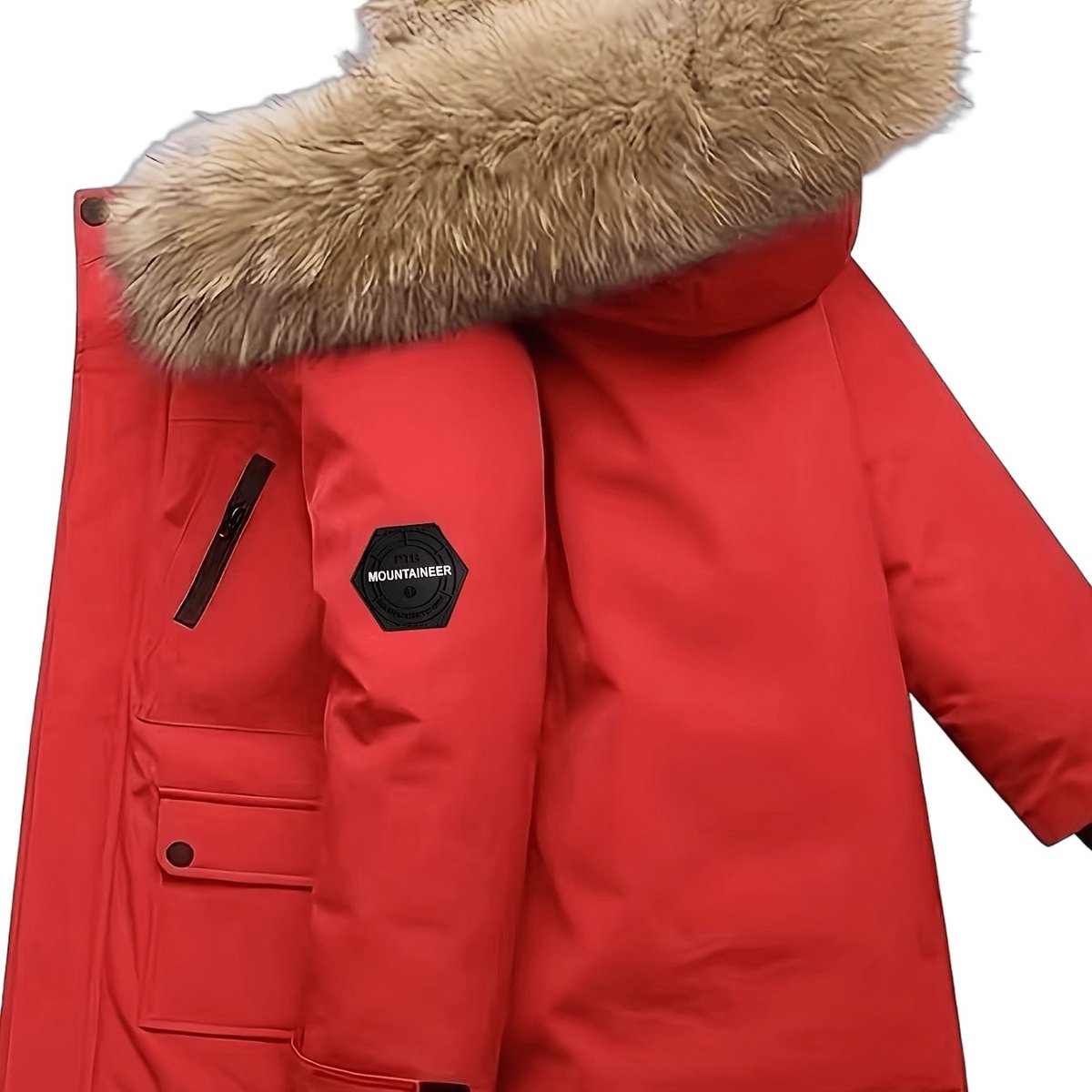 Currero Winterjas Parka Jongens Lange Jas Wintermantel Overjas Gewatteerd Waterdicht Winter Stijlvol Mantel Kinderen 4-5 Jaar Rood