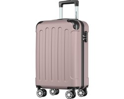 TRVLMORE Handbagage Koffer - 38L - Cijferslot - Lichtgewicht - Trolley - 54 × 34 × 20 cm - Past binnen 55 × 40 × 20 cm - Roségoud