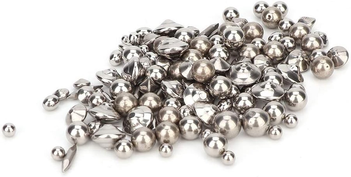 Metalen Ballen voor Sieradenmaken, Roestvrijstalen Polijstballen en Gereedschap voor Sieradenbewerking met Accessoires