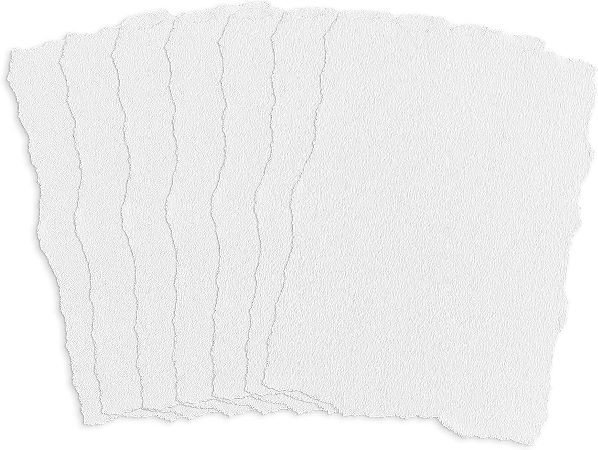 Vintage Watercolor Papier 25 Vellen, 15 x 10 cm, Katoenen Structuurpapier voor Schilderen en Creatieve Projecten