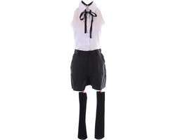 MN-218 Uniform zwarte blouse shorts 6-delig cosplay kostuum voor Reze Chainsaw Man