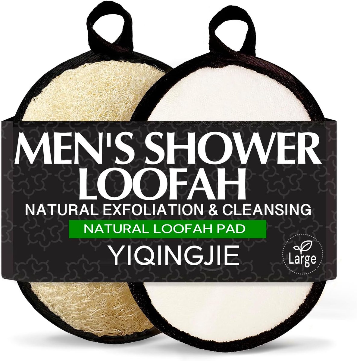 Luffa Scrubber voor Mannen - Grote Natuurlijke Egyptische Vezels - 2 Stuks - Biologisch Afbreekbaar - ShopVlot