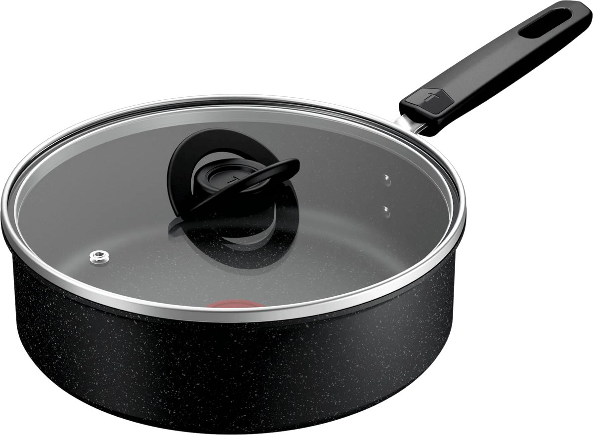 Tefal Expertise Hapjespan + Deksel 24 cm - Geschikt voor inductie - Stapelbaar design - 4-5 personen