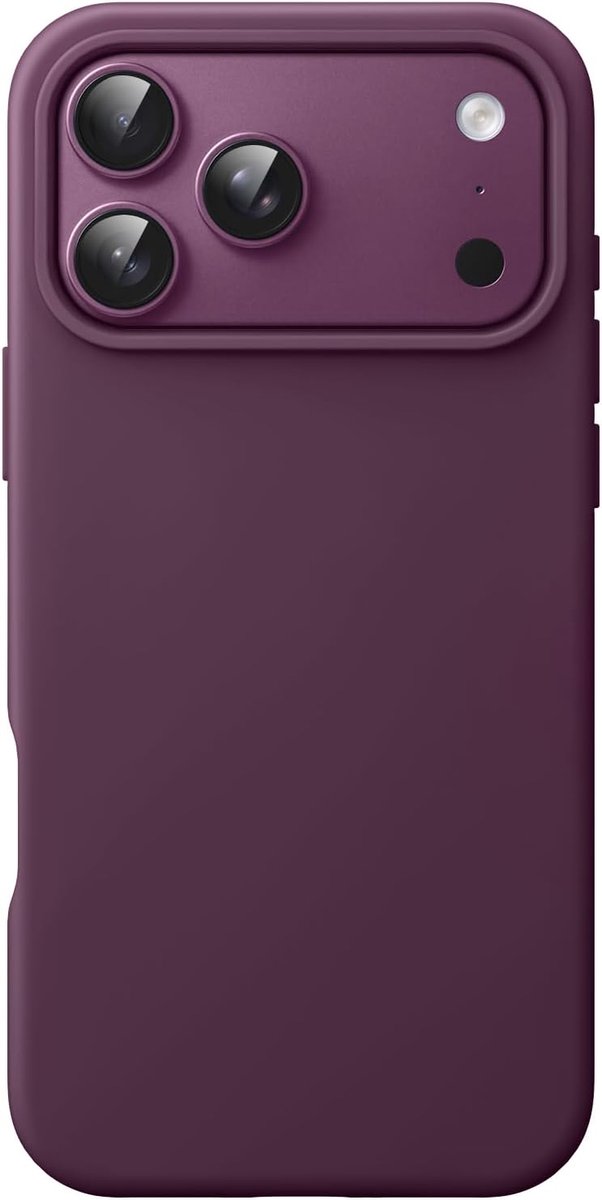 Zandarix Hoesje Geschikt voor Apple iPhone 18 Pro Max - Schokbestendig - Krasbestendig - Microvezel Voering - Ondersteunt Draadloos Opladen - Back Cover Hoesje - Donkere Kers