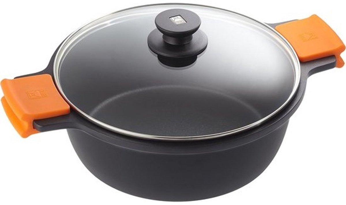 28 cm Hoge Kookpot Geschikt voor Alle Fornuizen incl. Inductie - Gegoten Aluminium